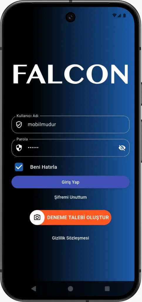falcon mobil uygulama kıl tipi analiz uygulaması lazer epilasyon cilt analizi