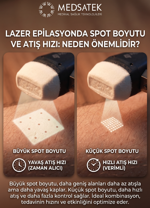 Lazer Epilasyon Cihazlarında Spot Boyutu ve Atış Hızı Neden Önemlidir?
